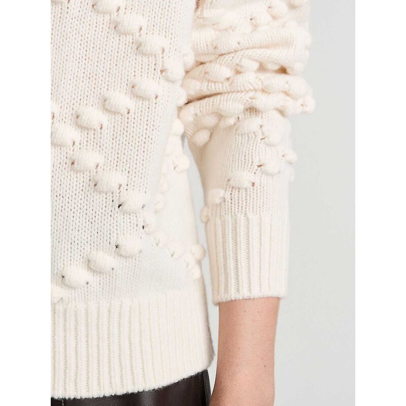 Veronika Maine Merino Chunky Bobble Collared Sweater image number 2
